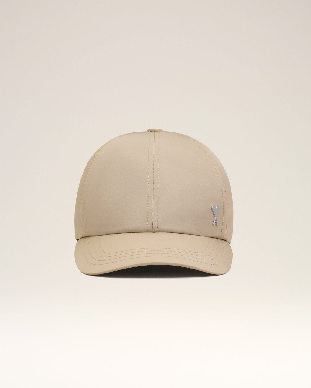 Beige Nylon Ami De Coeur Stud Cap