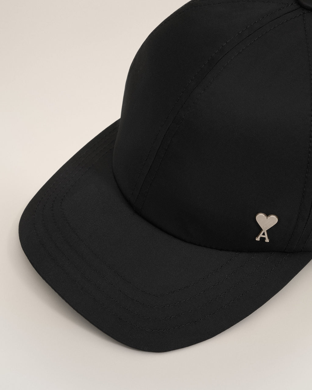 Black Nylon Ami De Coeur Stud Cap
