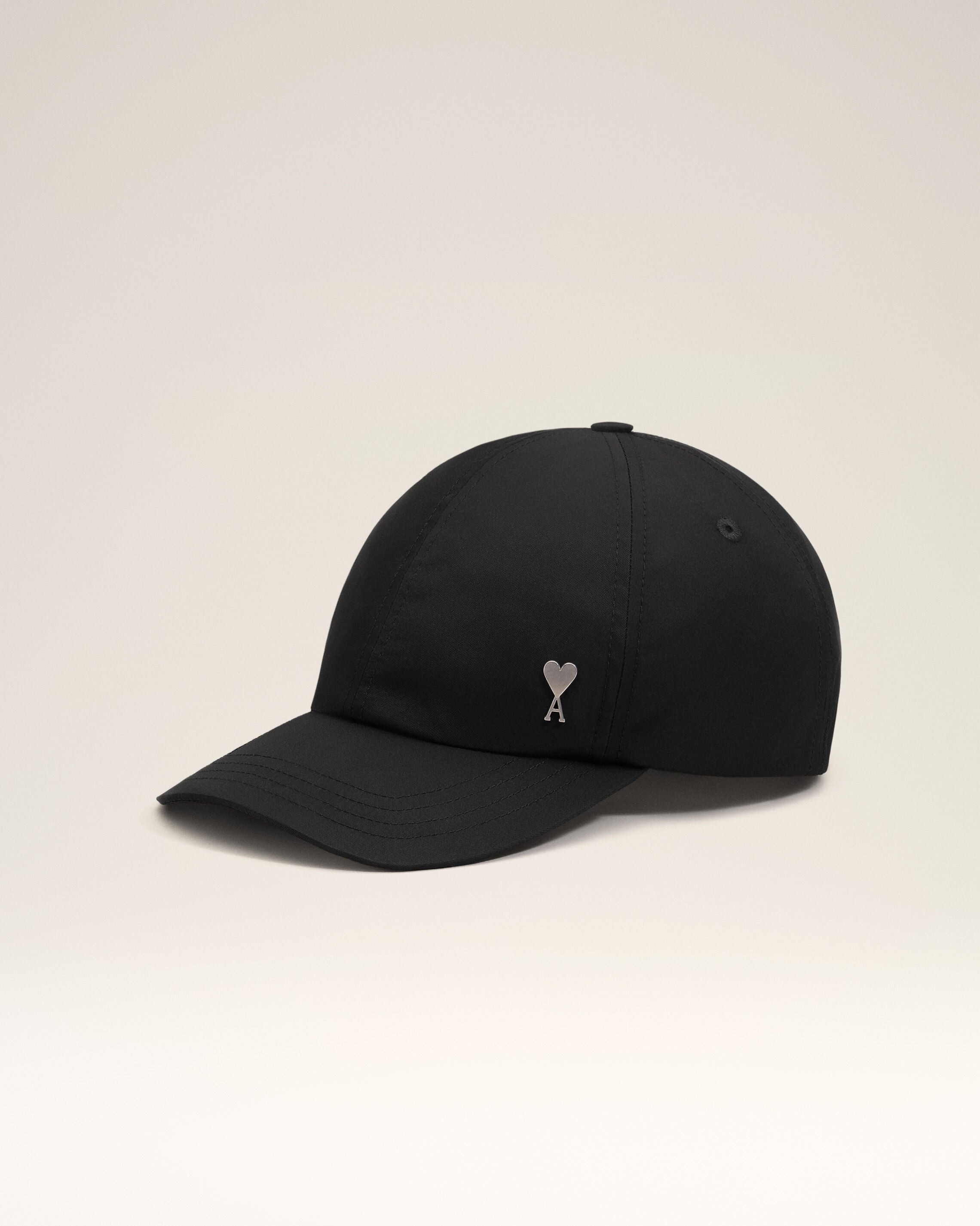 Black Nylon Ami De Coeur Stud Cap