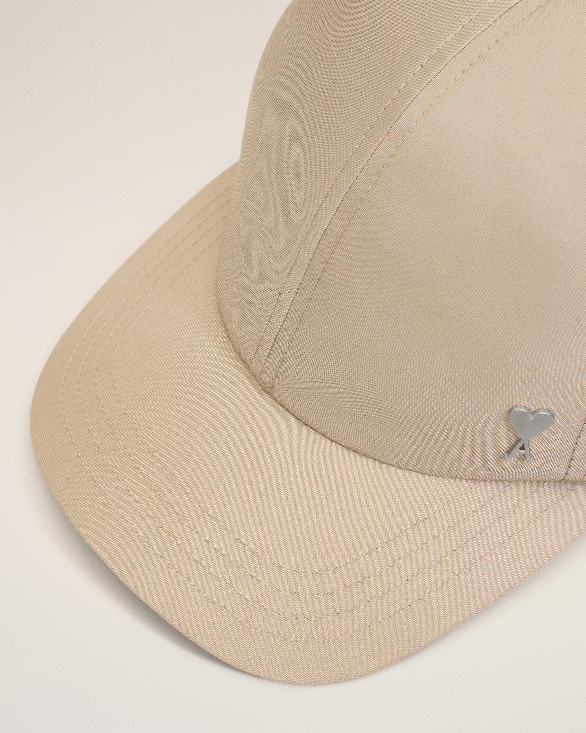 Beige Nylon Ami De Coeur Stud Cap