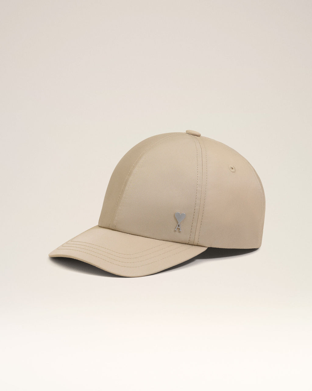 Beige Nylon Ami De Coeur Stud Cap