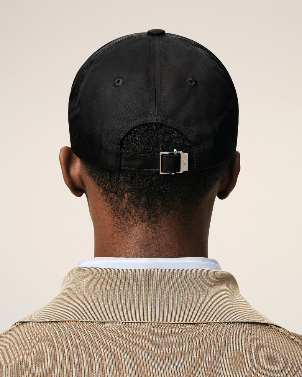 Black Nylon Ami De Coeur Stud Cap