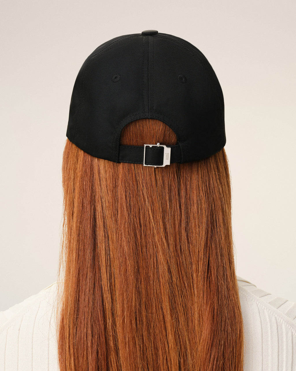 Black Nylon Ami De Coeur Stud Cap