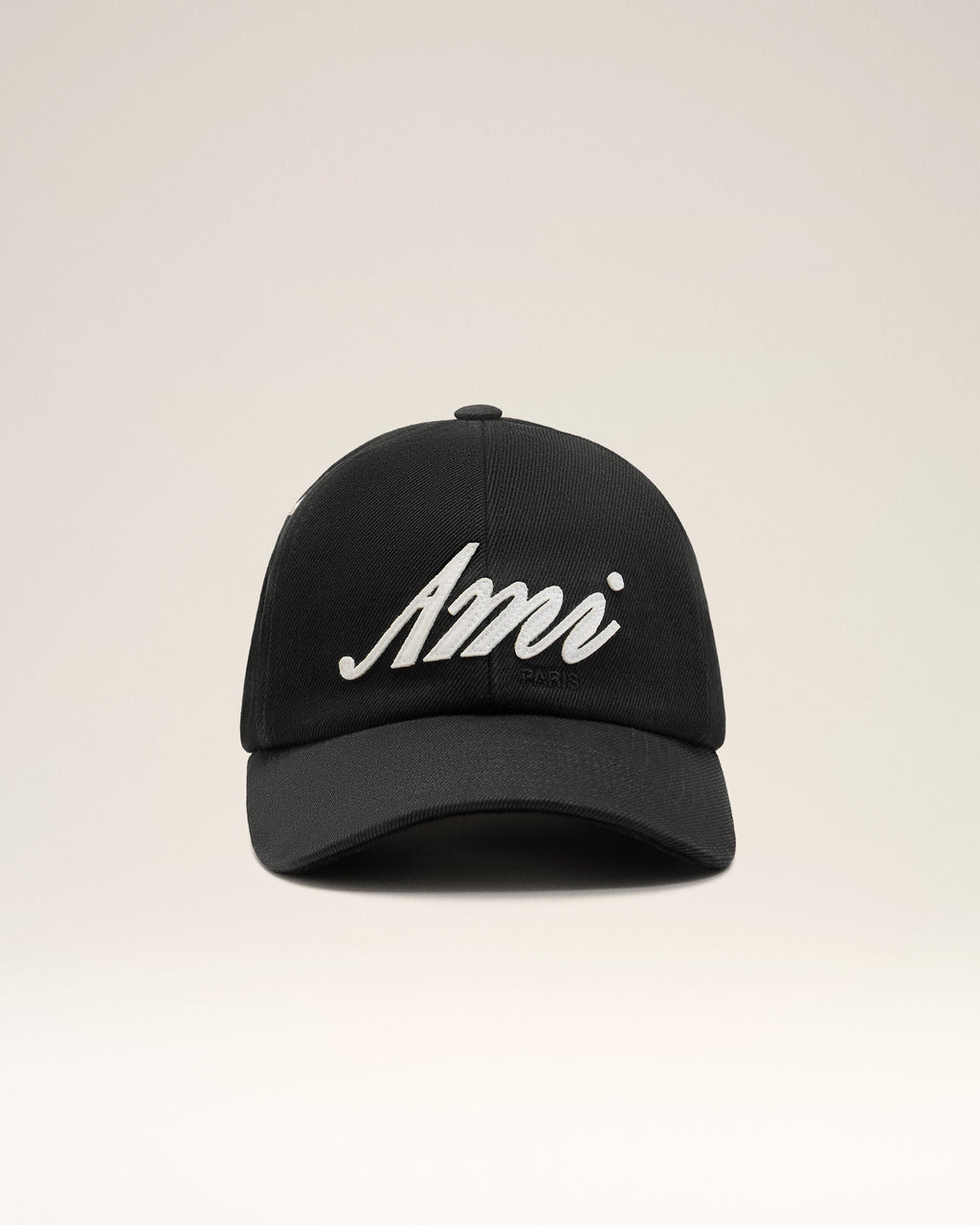 Black Cotton Ami Felt Patch Cap