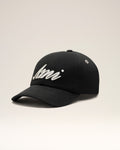 Black Cotton Ami Felt Patch Cap