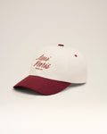 Red And White Bicolor Cotton Ami Paris Cap