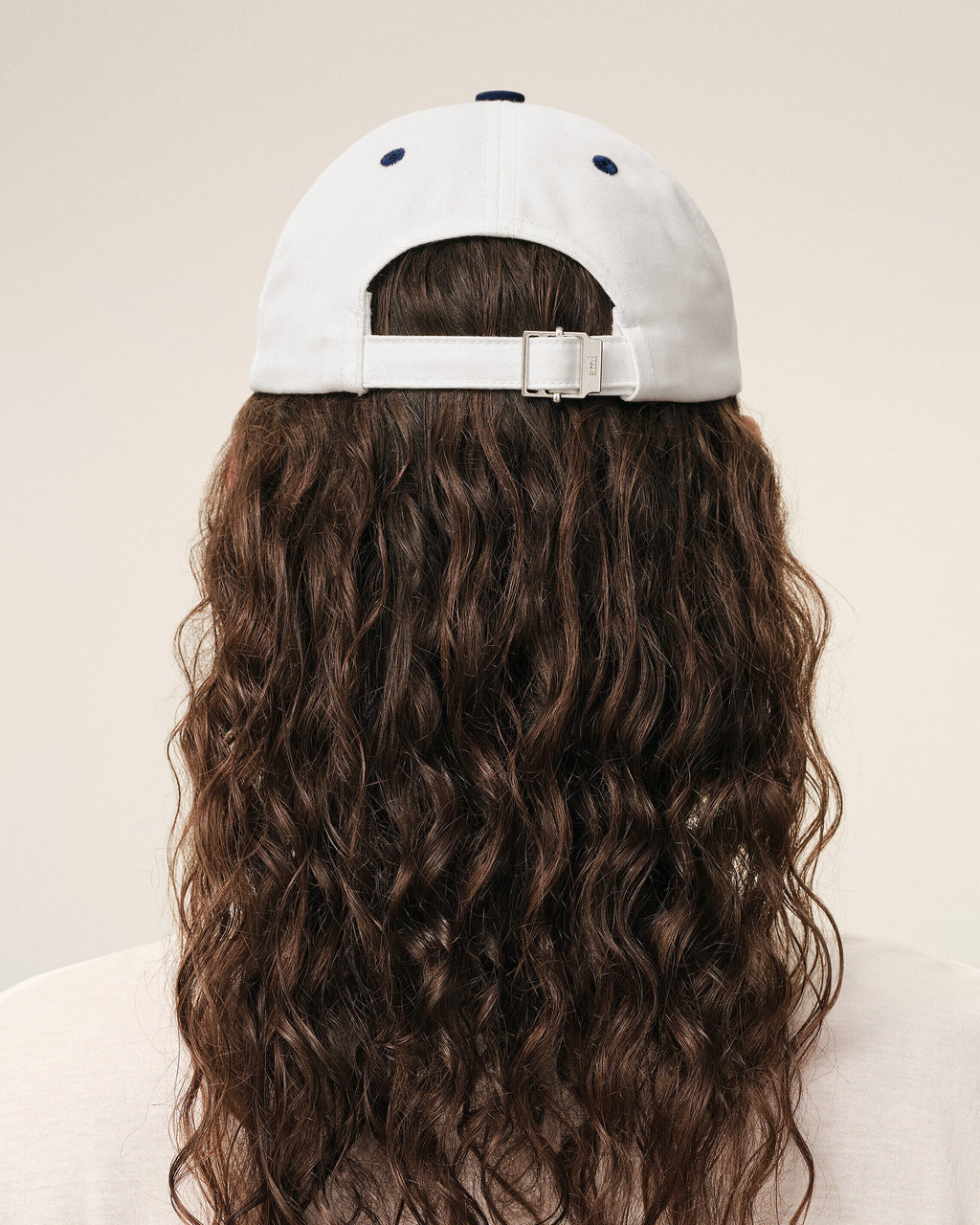 Blue And White Bicolor Cotton Ami Paris Cap