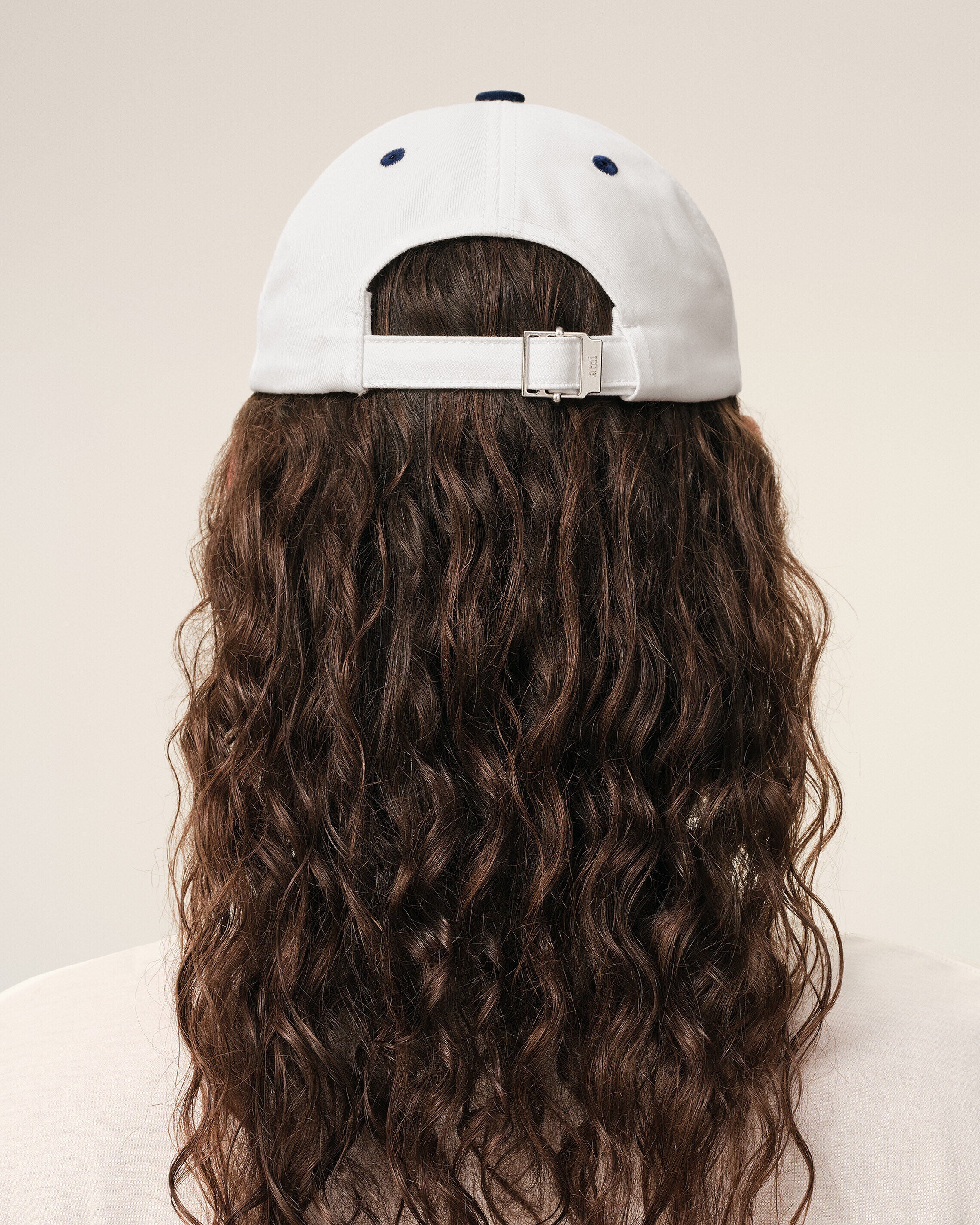 Blue And White Bicolor Cotton Ami Paris Cap