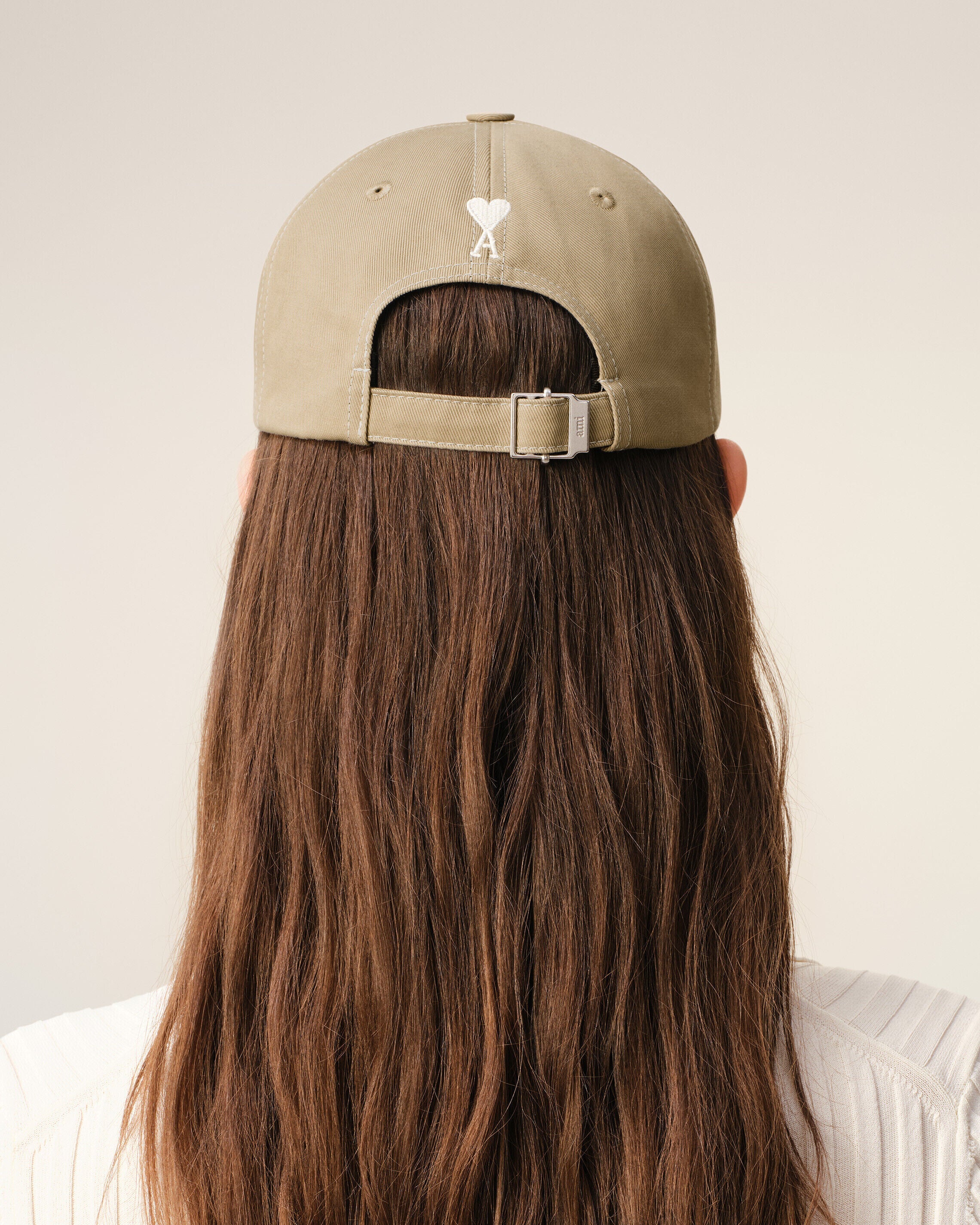 Beige Cotton Back Ami De Coeur Cap