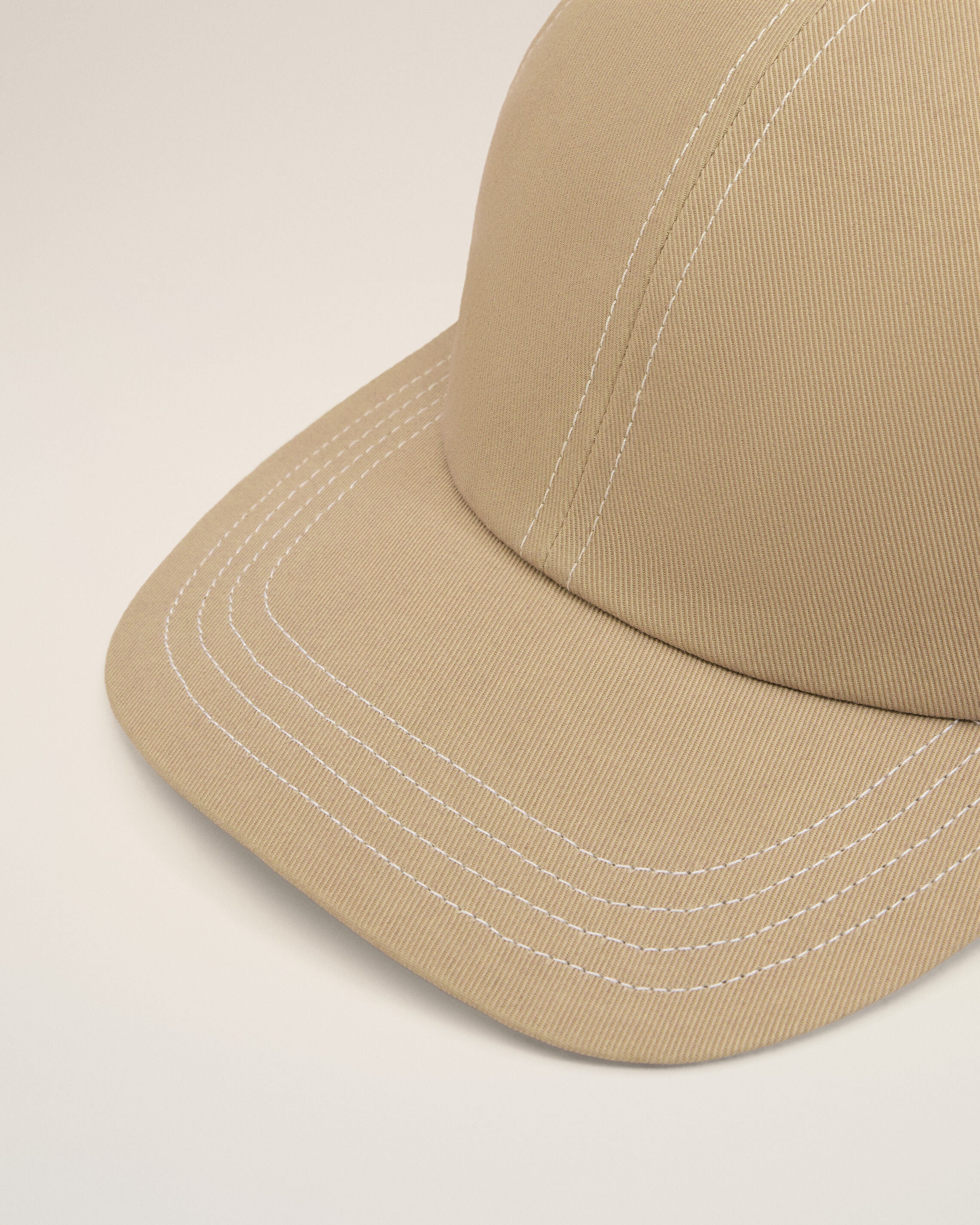 Beige Cotton Back Ami De Coeur Cap