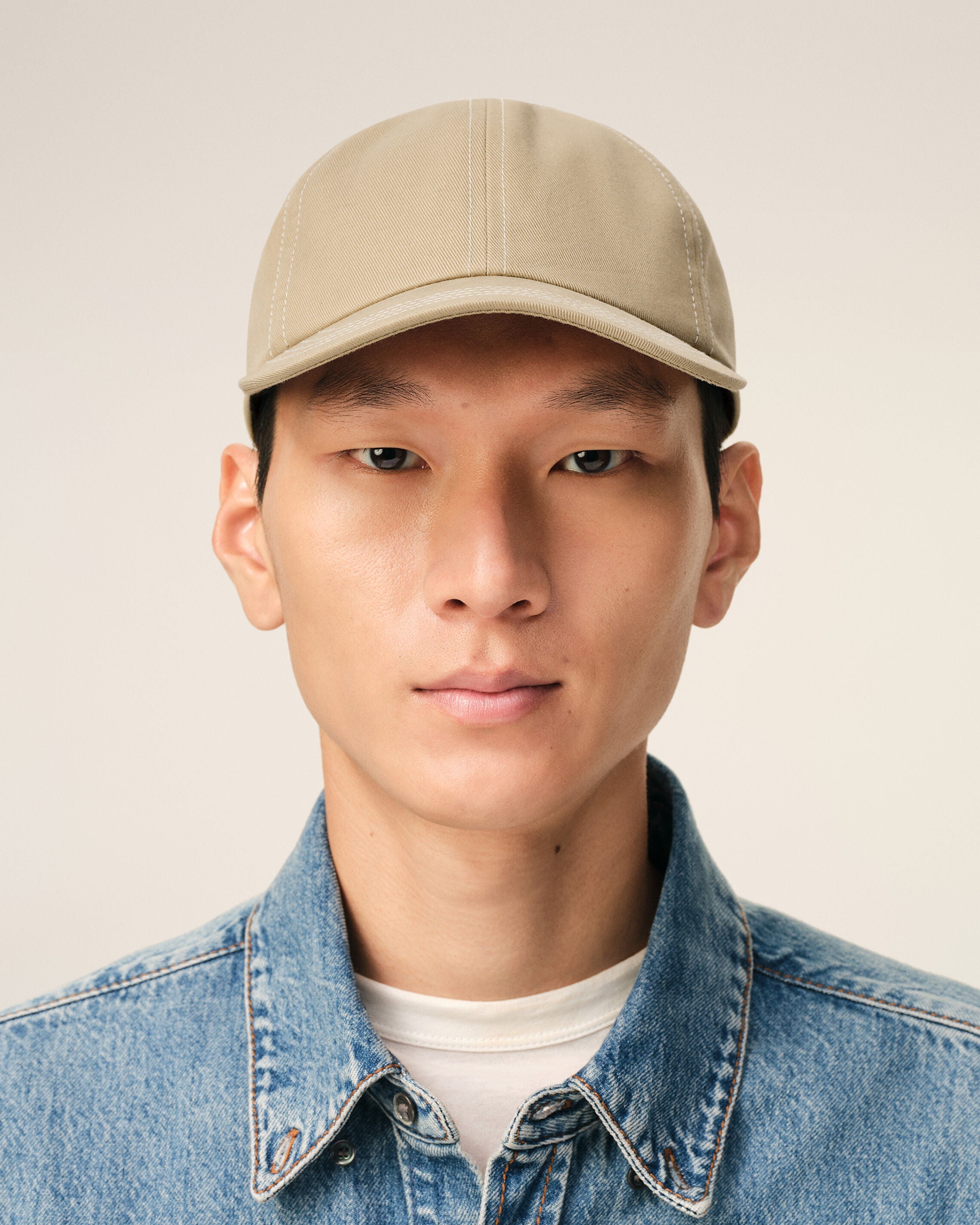 Beige Cotton Back Ami De Coeur Cap