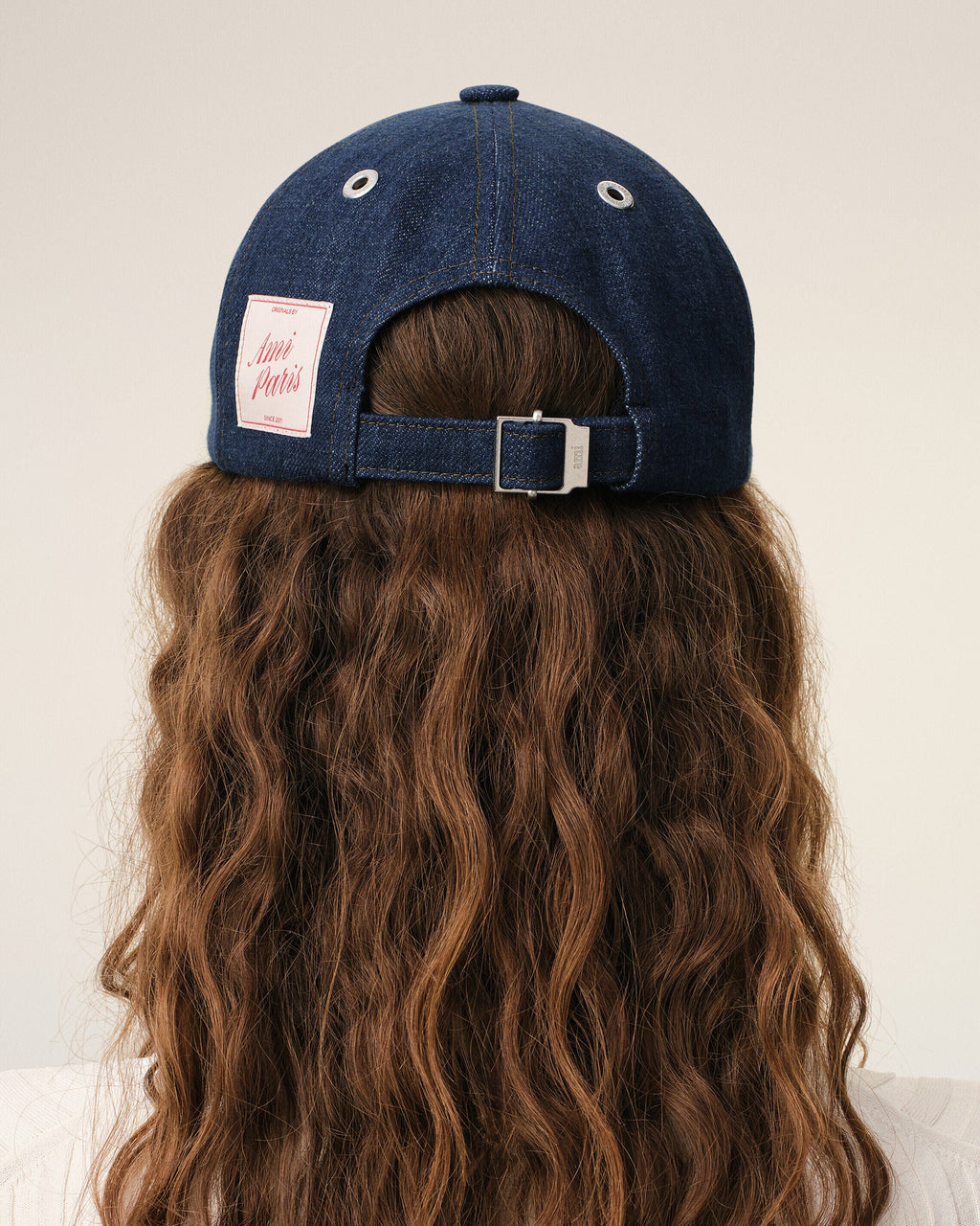 Blue Denim Ami Paris Side Patch Cap