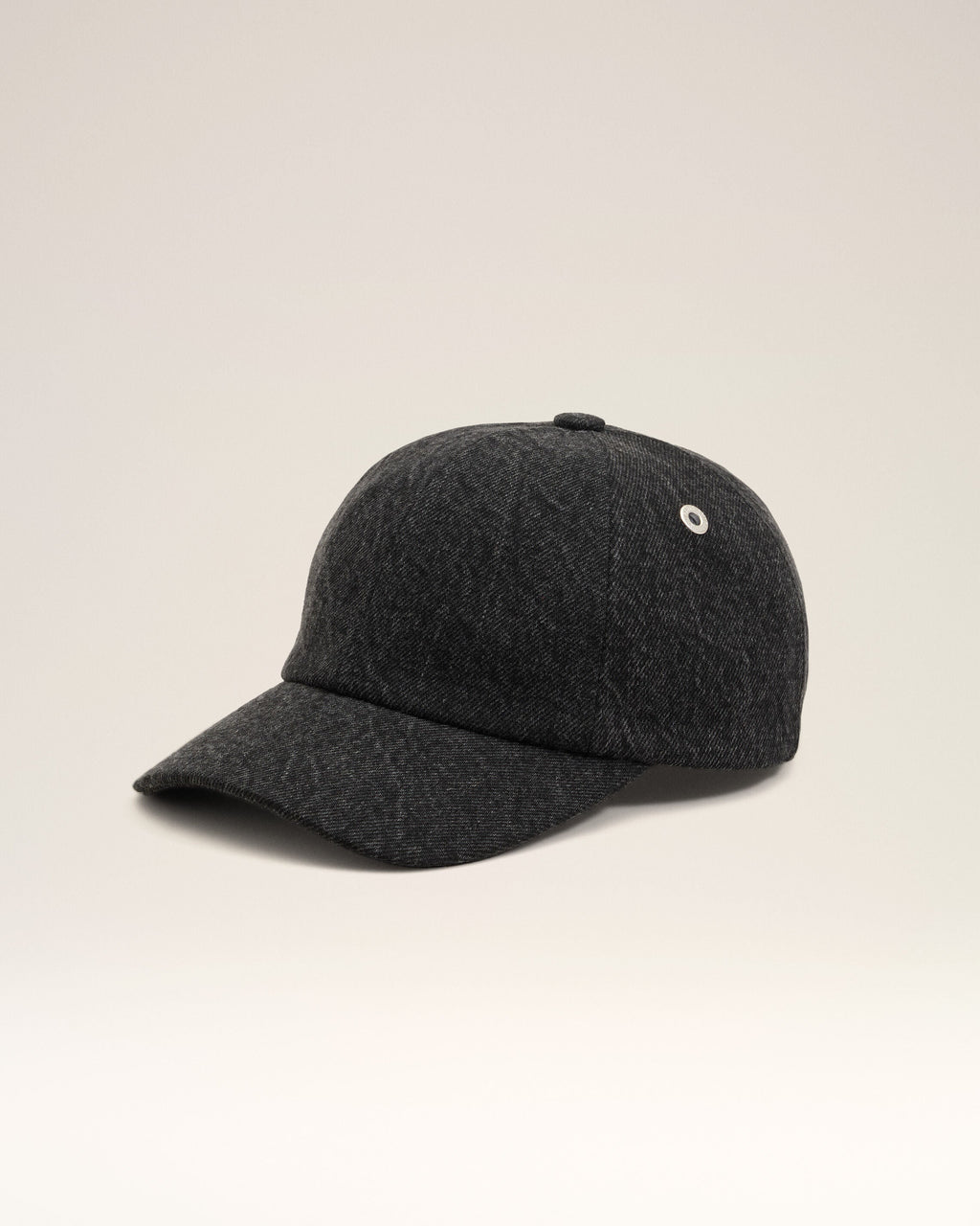 Black Denim Ami Paris Side Patch Cap