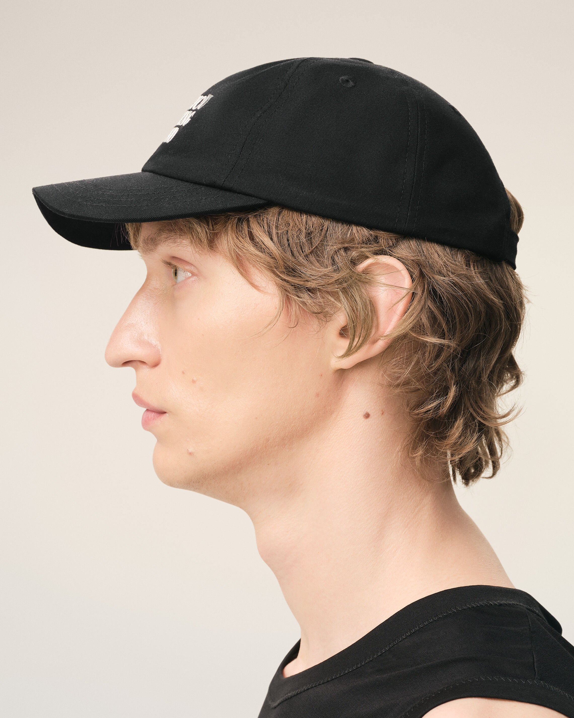 Black Cotton Thank You For Being A Friend Embroidery Cap