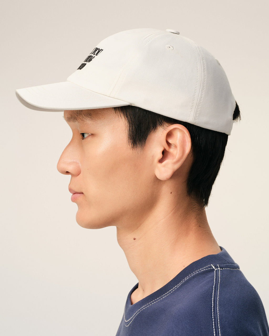 White Cotton Thank You For Being A Friend Embroidery Cap