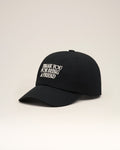 Black Cotton Thank You For Being A Friend Embroidery Cap