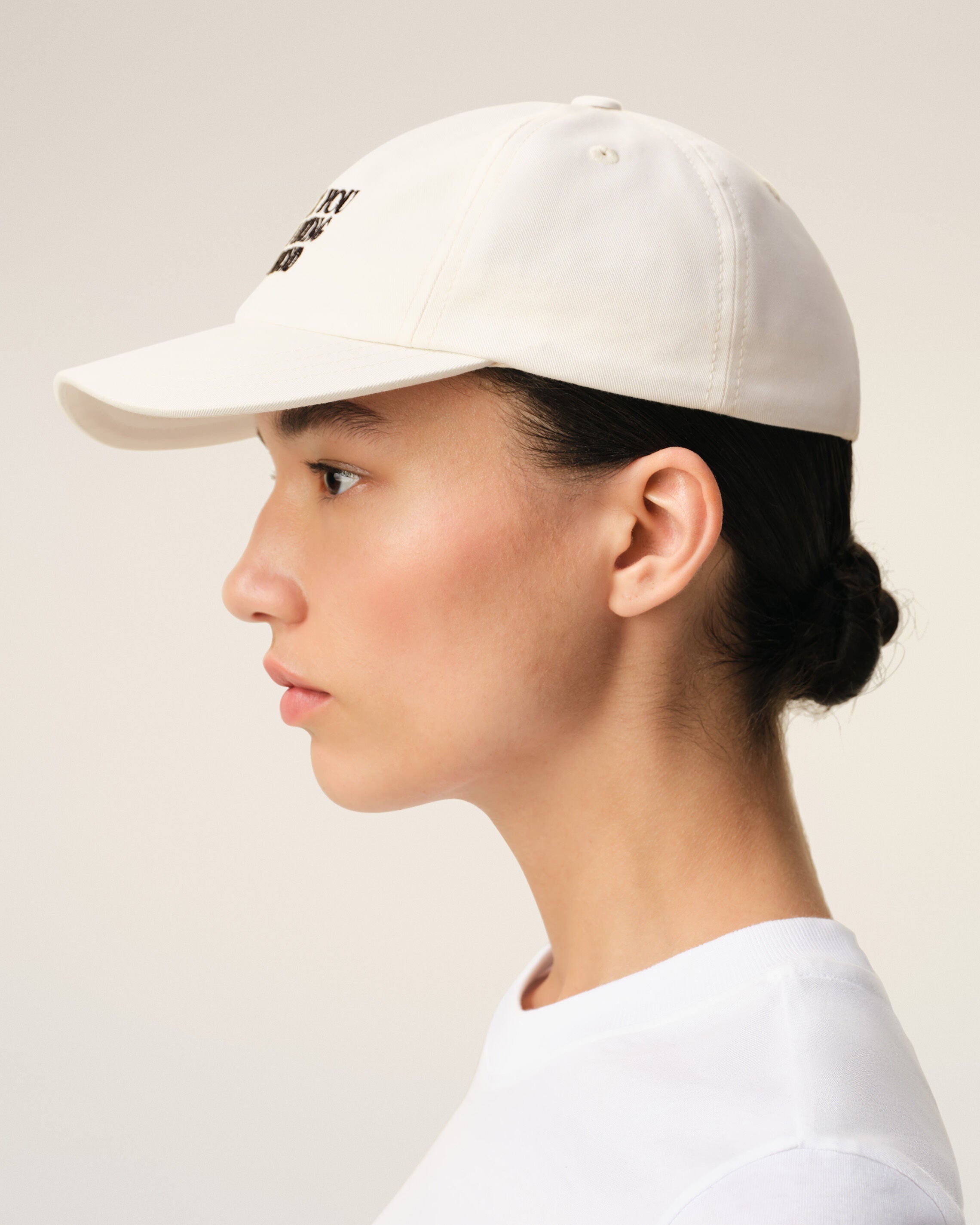 White Cotton Thank You For Being A Friend Embroidery Cap