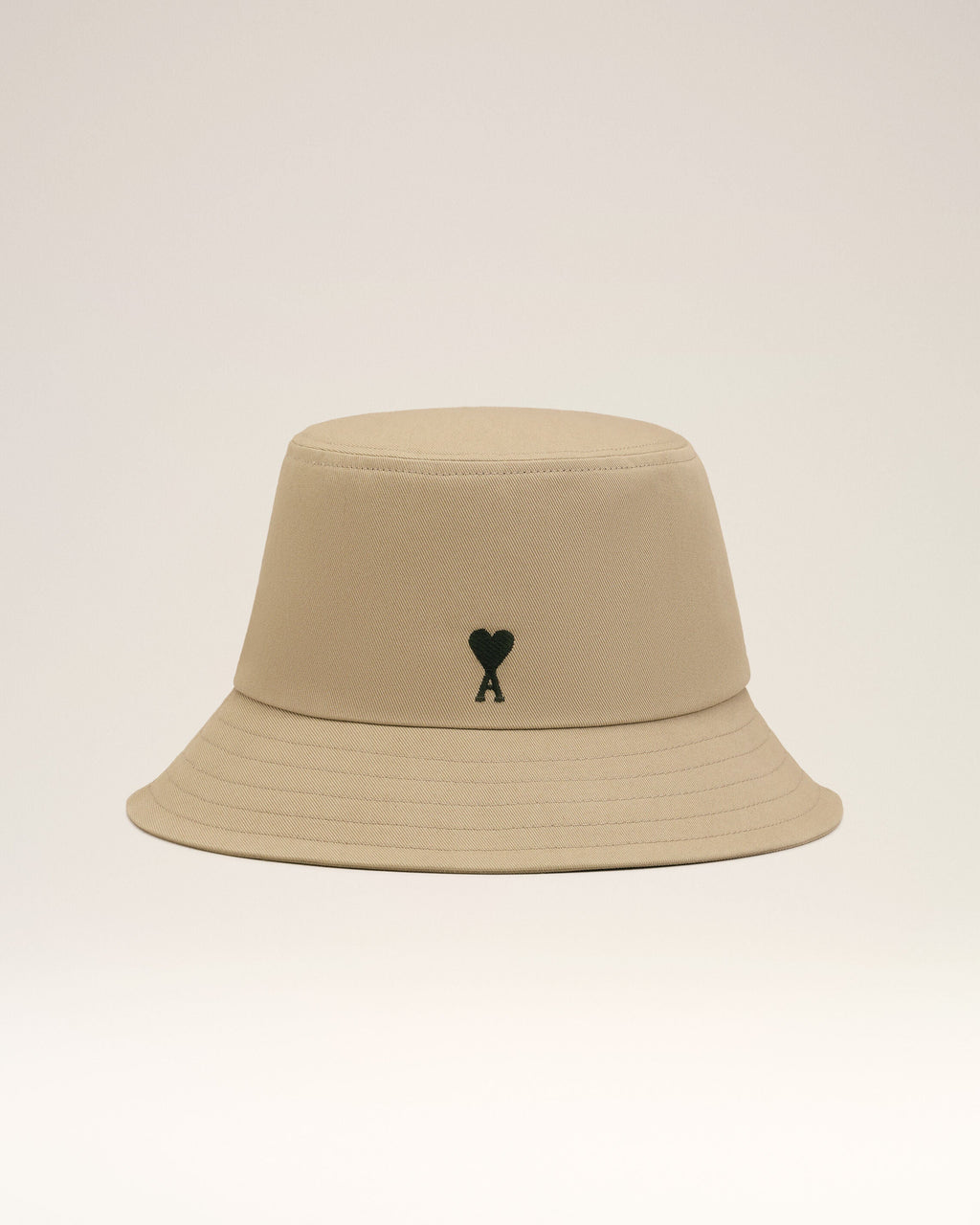 Beige Cotton Ami De Coeur Bucket Hat