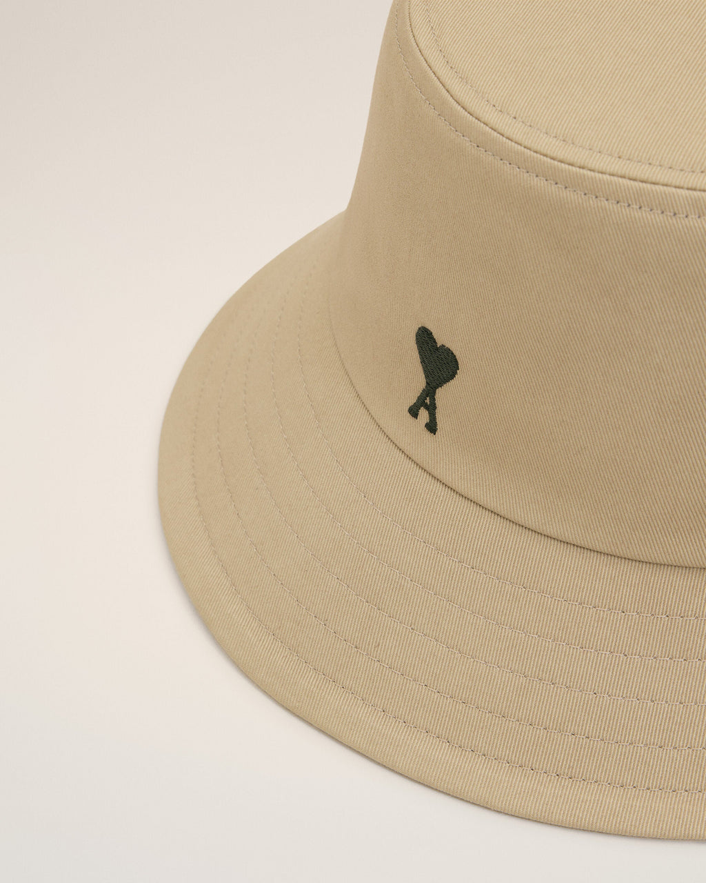 Beige Cotton Ami De Coeur Bucket Hat