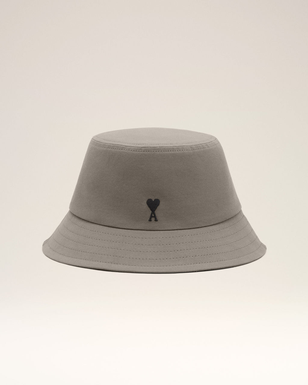 Grey Cotton Ami De Coeur Bucket Hat