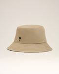 Beige Cotton Ami De Coeur Bucket Hat