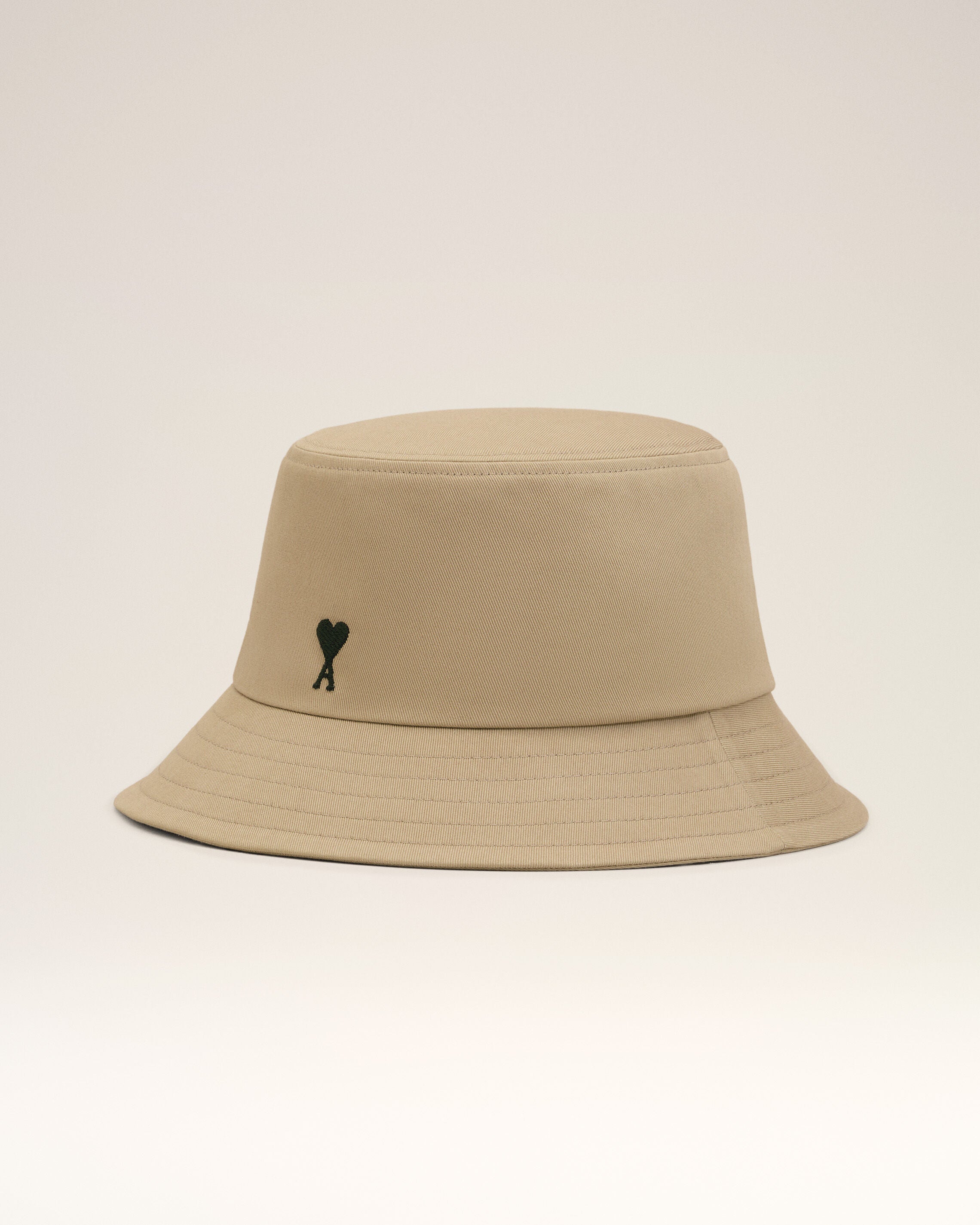 Beige Cotton Ami De Coeur Bucket Hat
