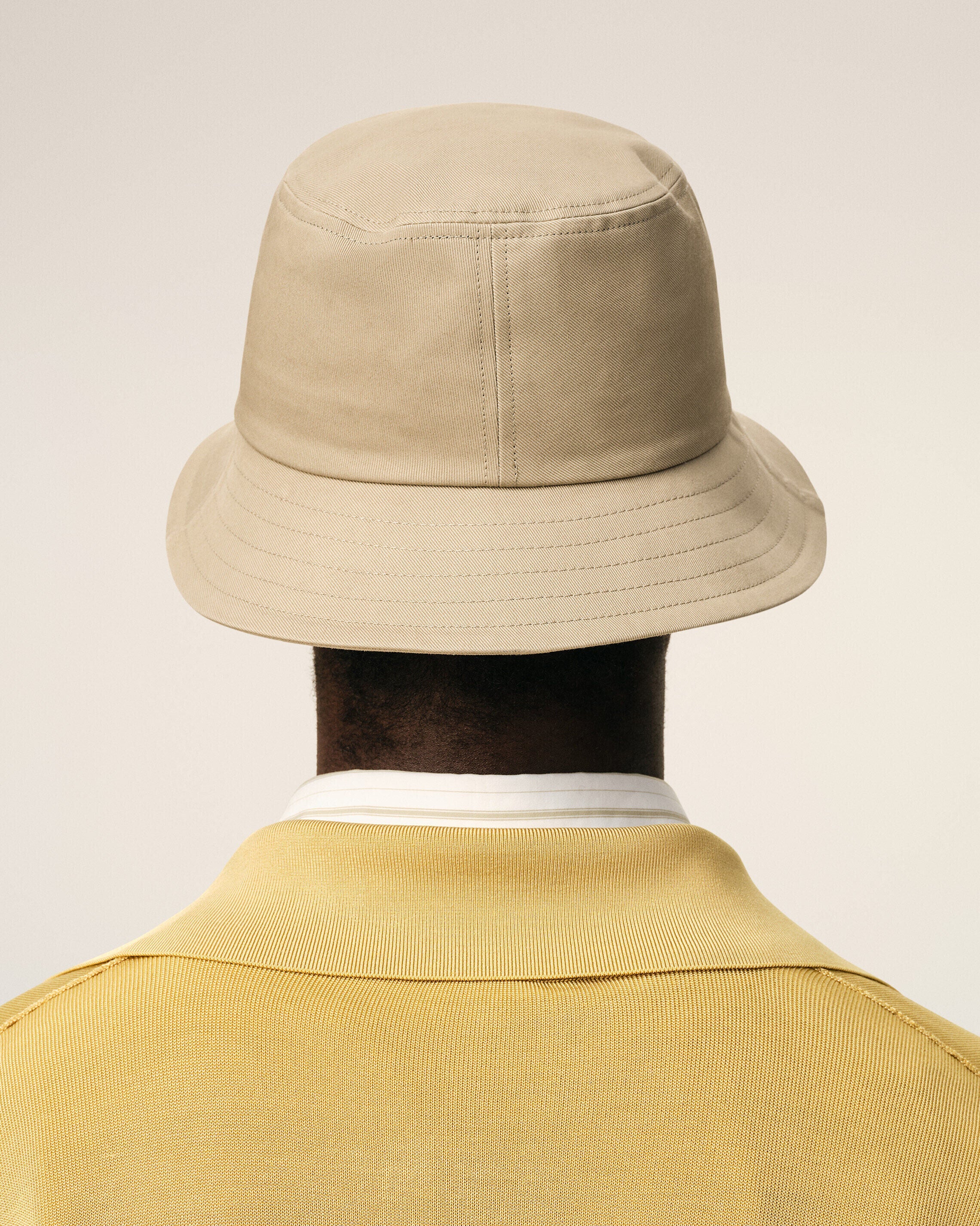 Beige Cotton Ami De Coeur Bucket Hat