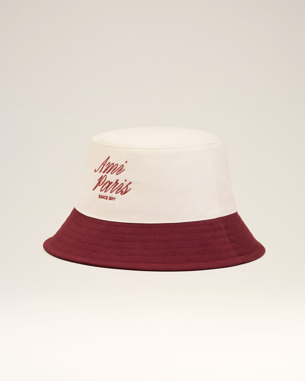 Red And White Cotton Ami Paris Hat