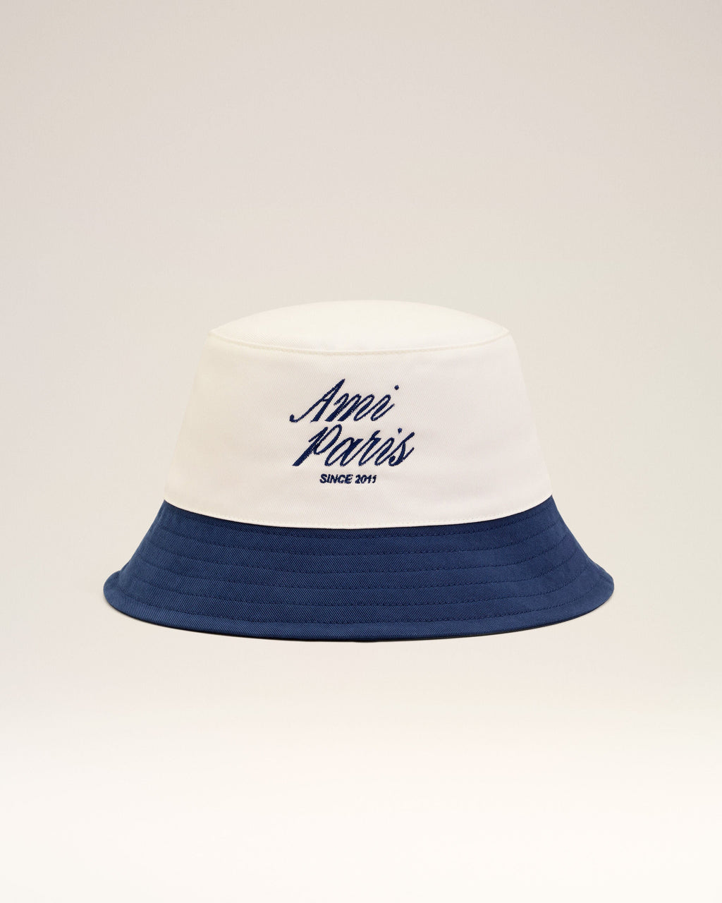 Blue And White Cotton Ami Paris Hat