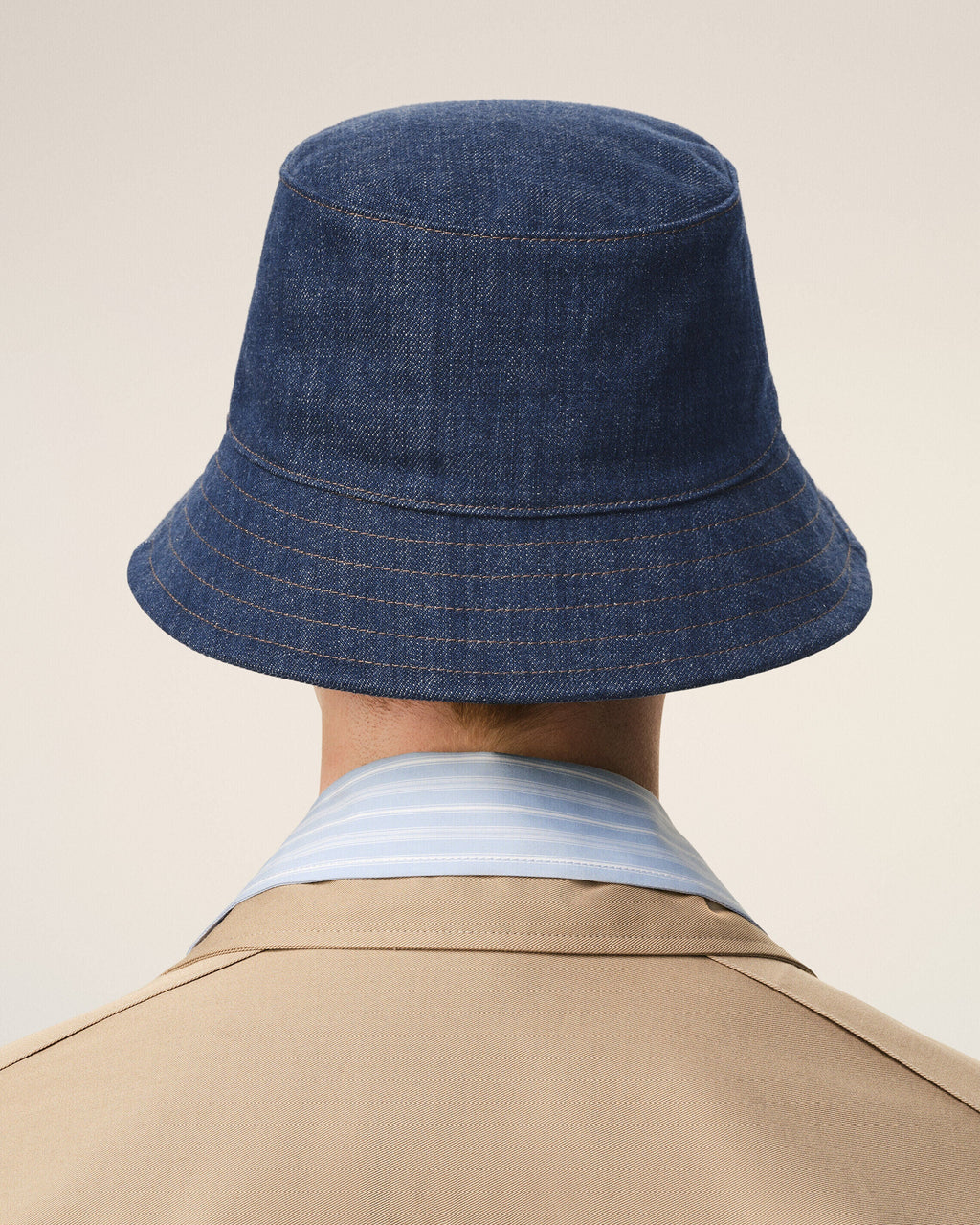 Blue Denim Cotton Ami Paris Heritage Patch Hat