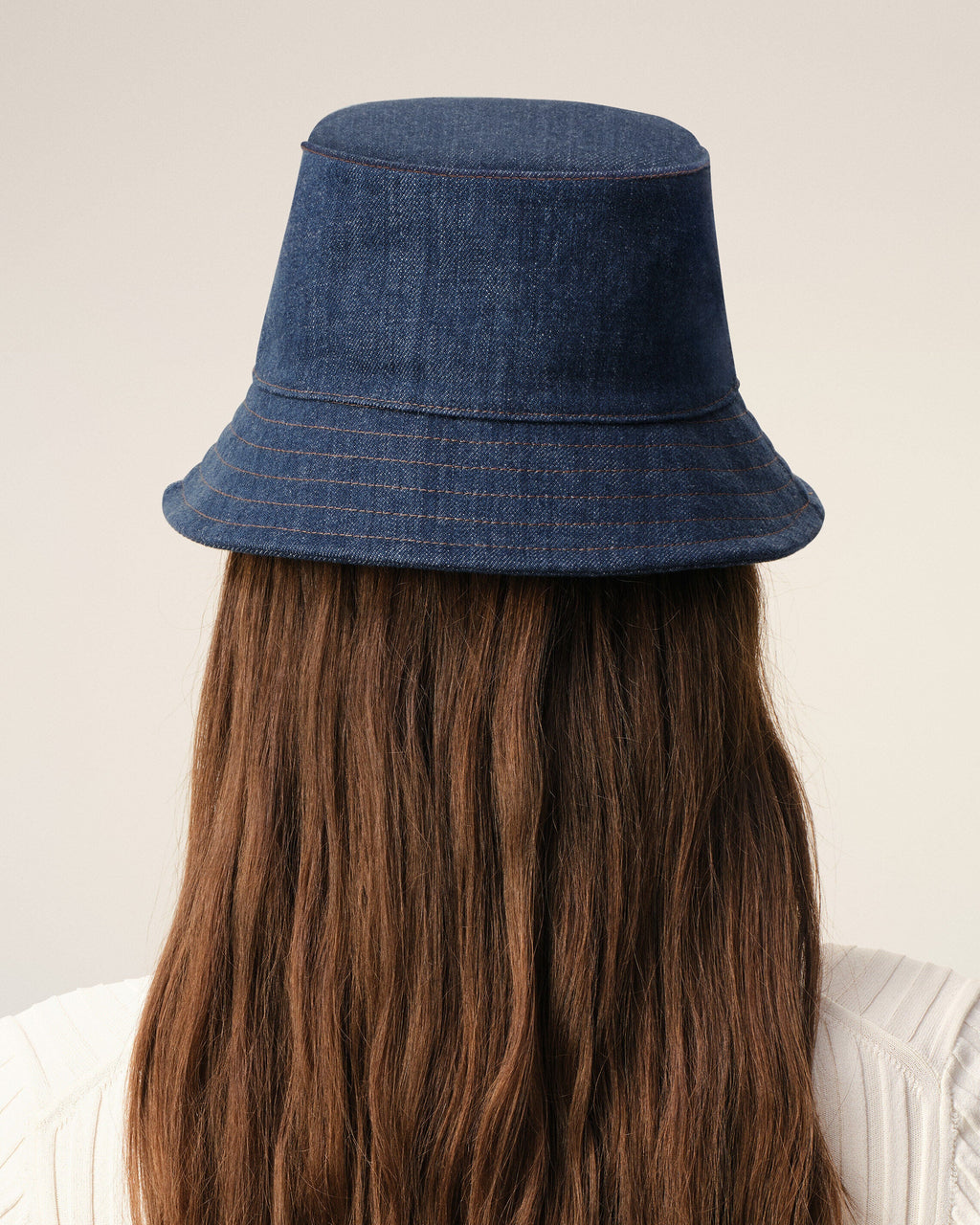 Blue Denim Cotton Ami Paris Heritage Patch Hat