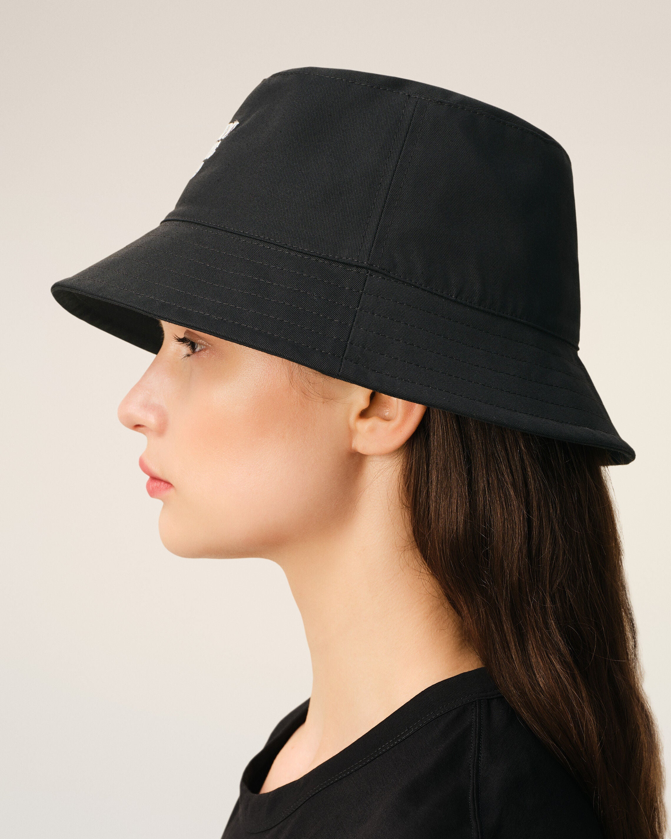 Black Cotton Thank You For Being A Friend Embroidery Hat
