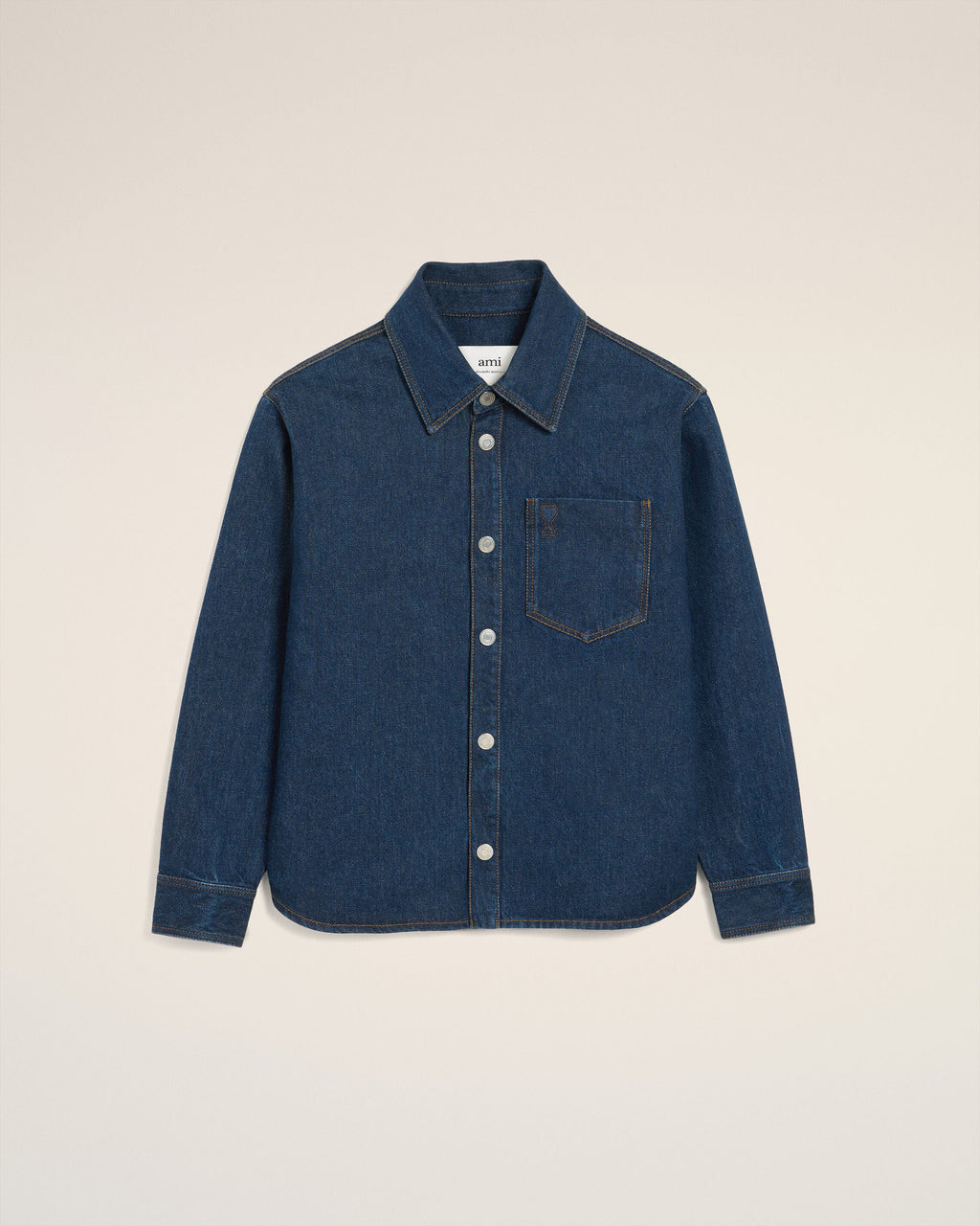 Blue Cotton Ami De Coeur Overshirt