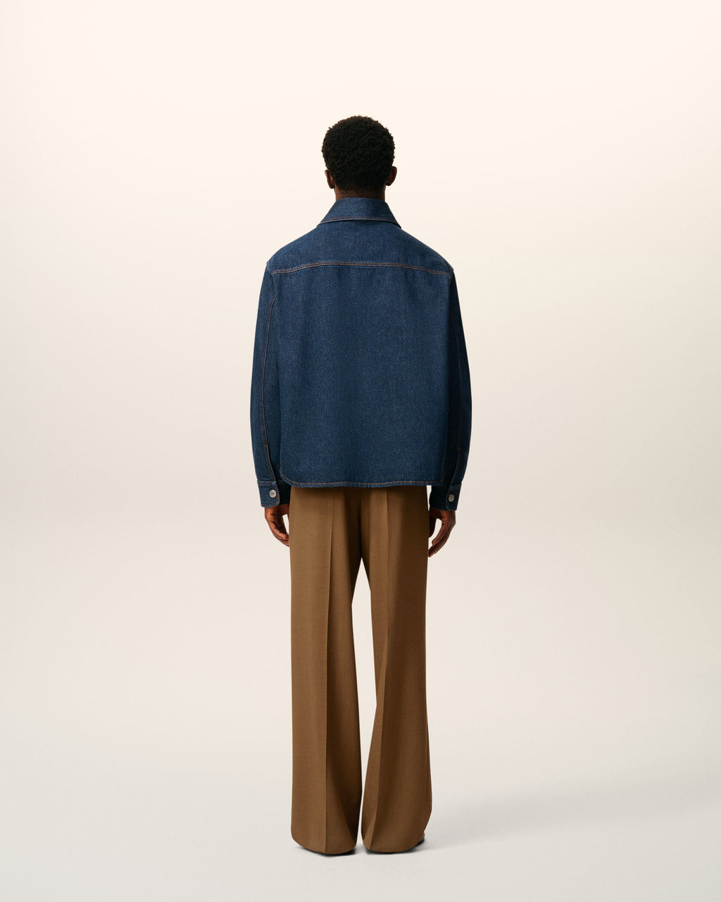 Blue Cotton Ami De Coeur Overshirt