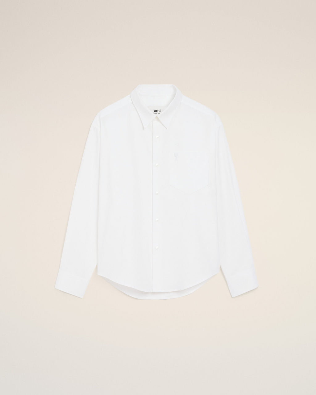 White Cotton Ami De Coeur Boxy Shirt