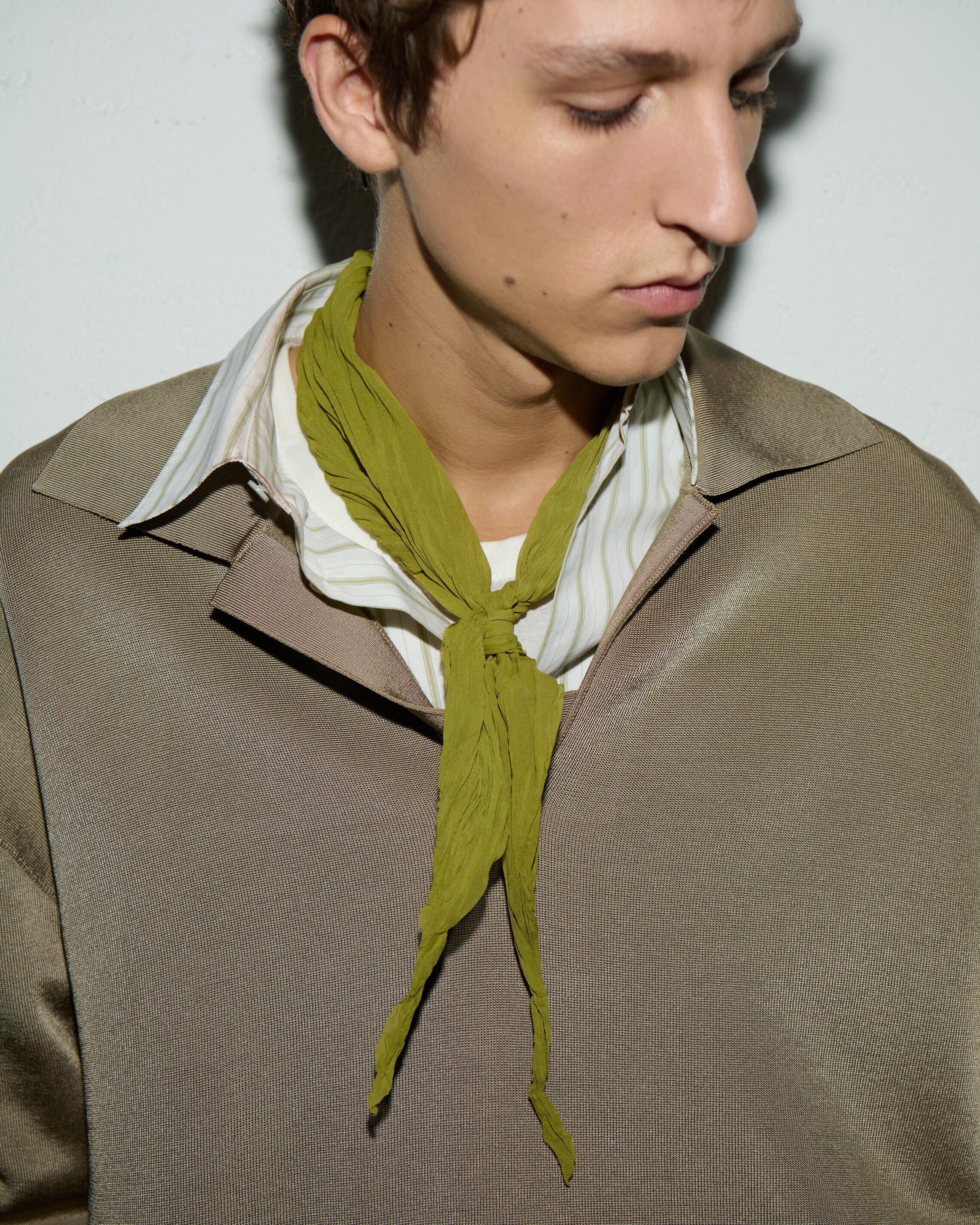 White Striped Cotton Ami De Coeur Boxy Shirt