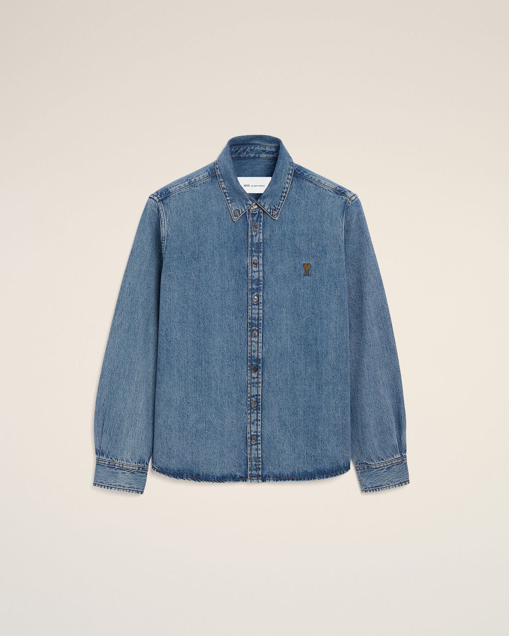 Blue Denim Cotton Ami De Coeur Shirt