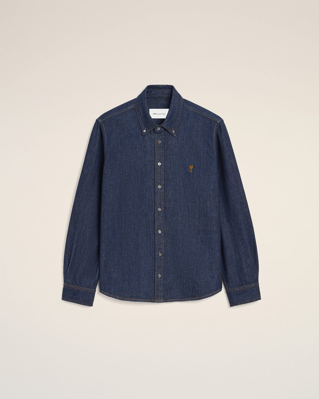 Blue Denim Cotton Ami De Coeur Shirt