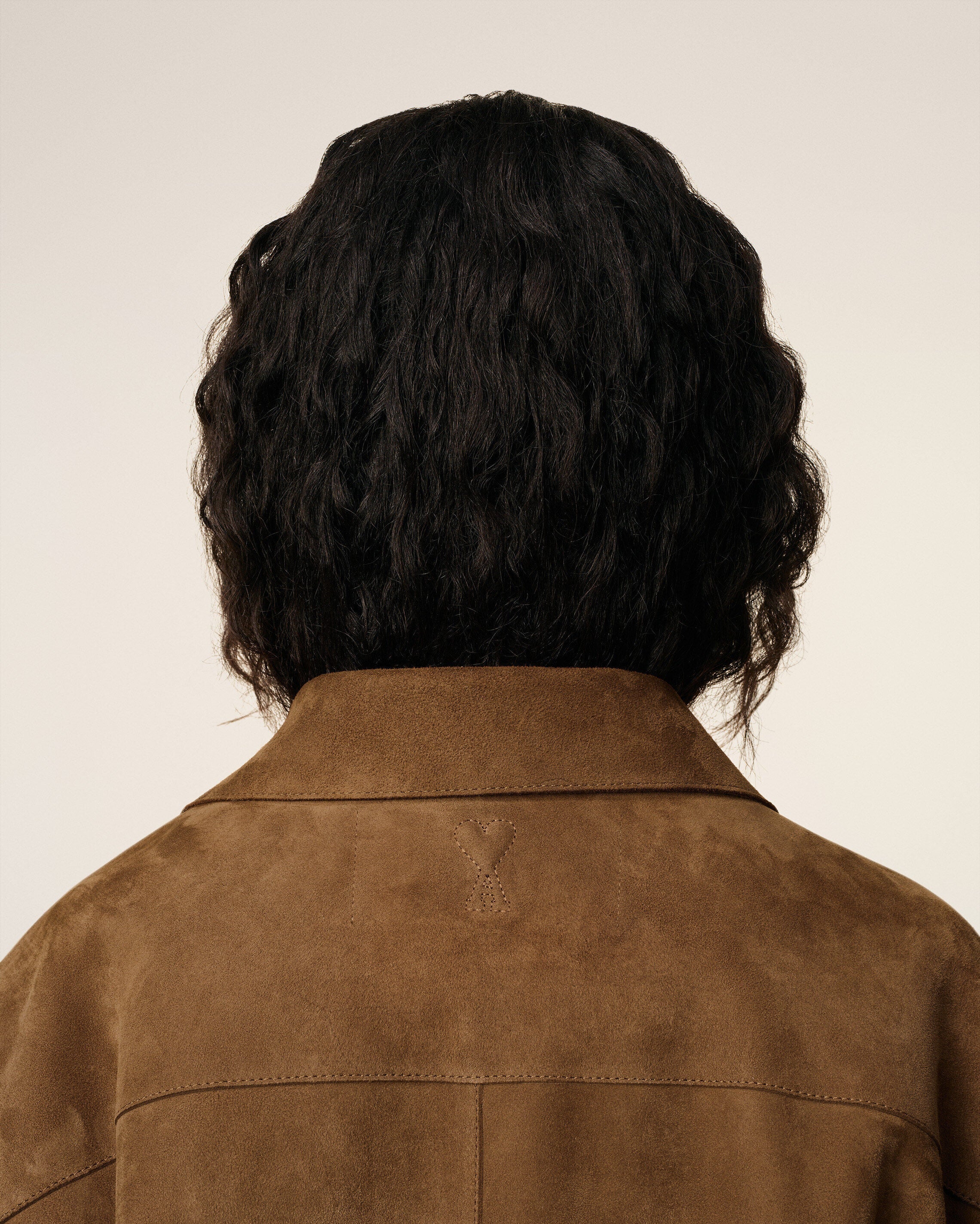 Brown Leather Overshirt