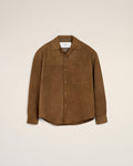 Brown Leather Overshirt
