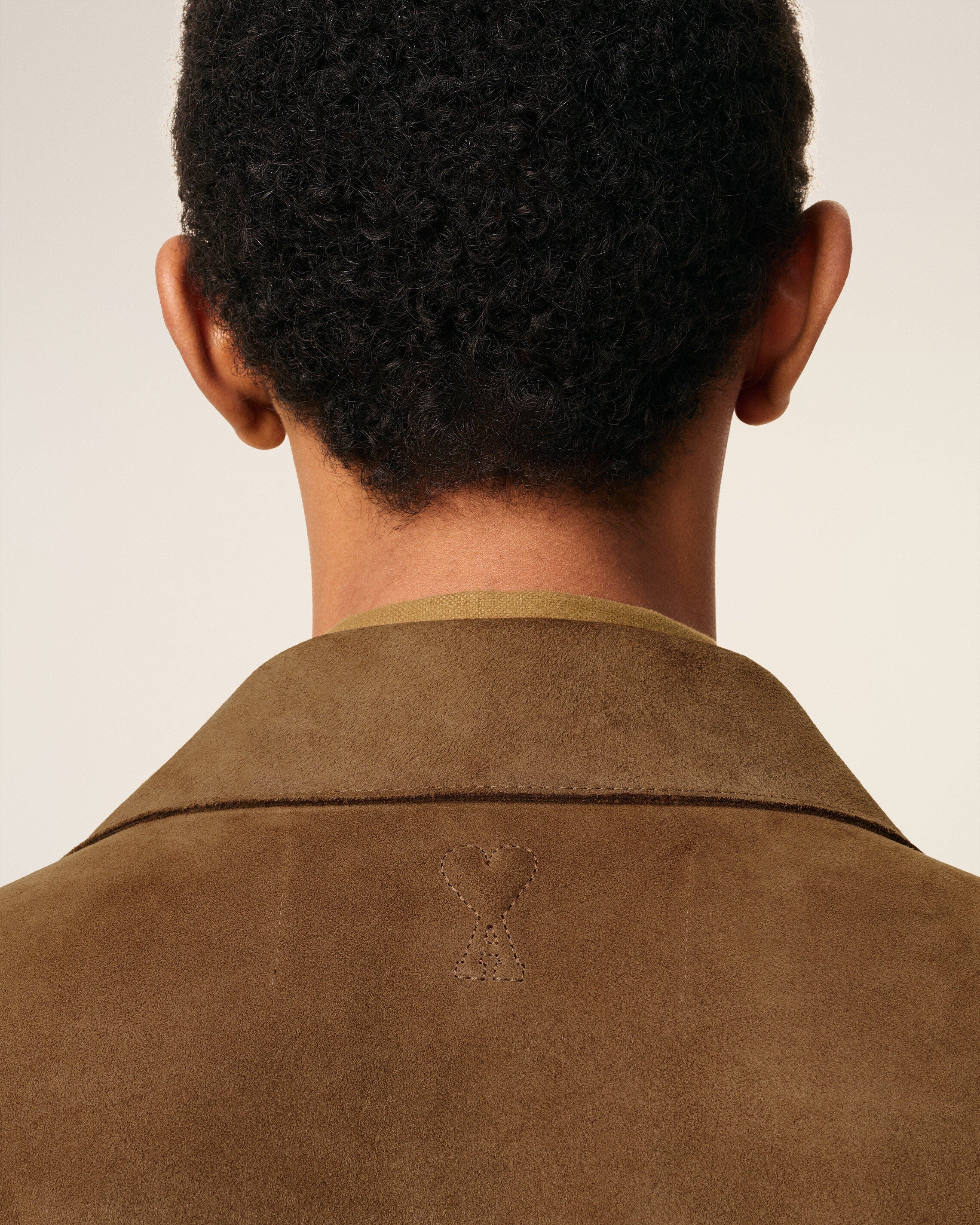 Brown Leather Overshirt