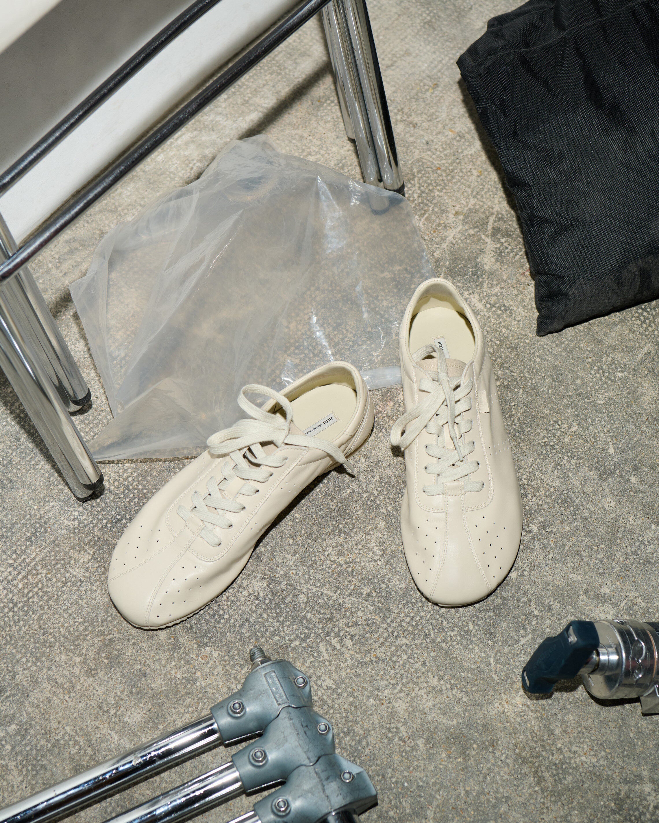 White Cow Leather Soft Sneakers