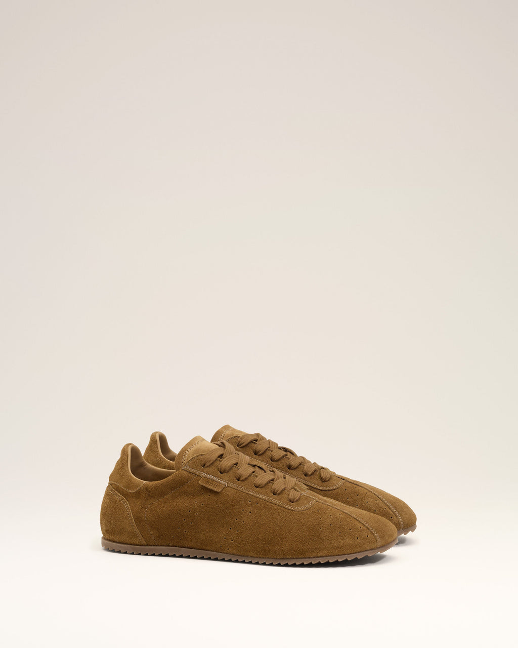 Brown Cow Leather Soft Sneakers