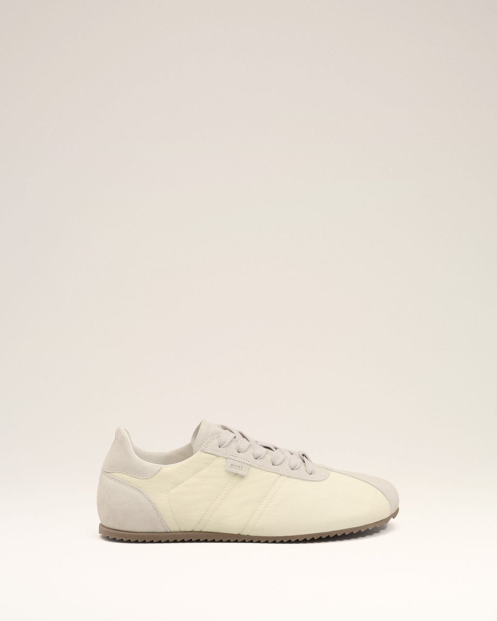 White Nylon Soft Sneakers