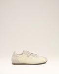 White Nylon Soft Sneakers