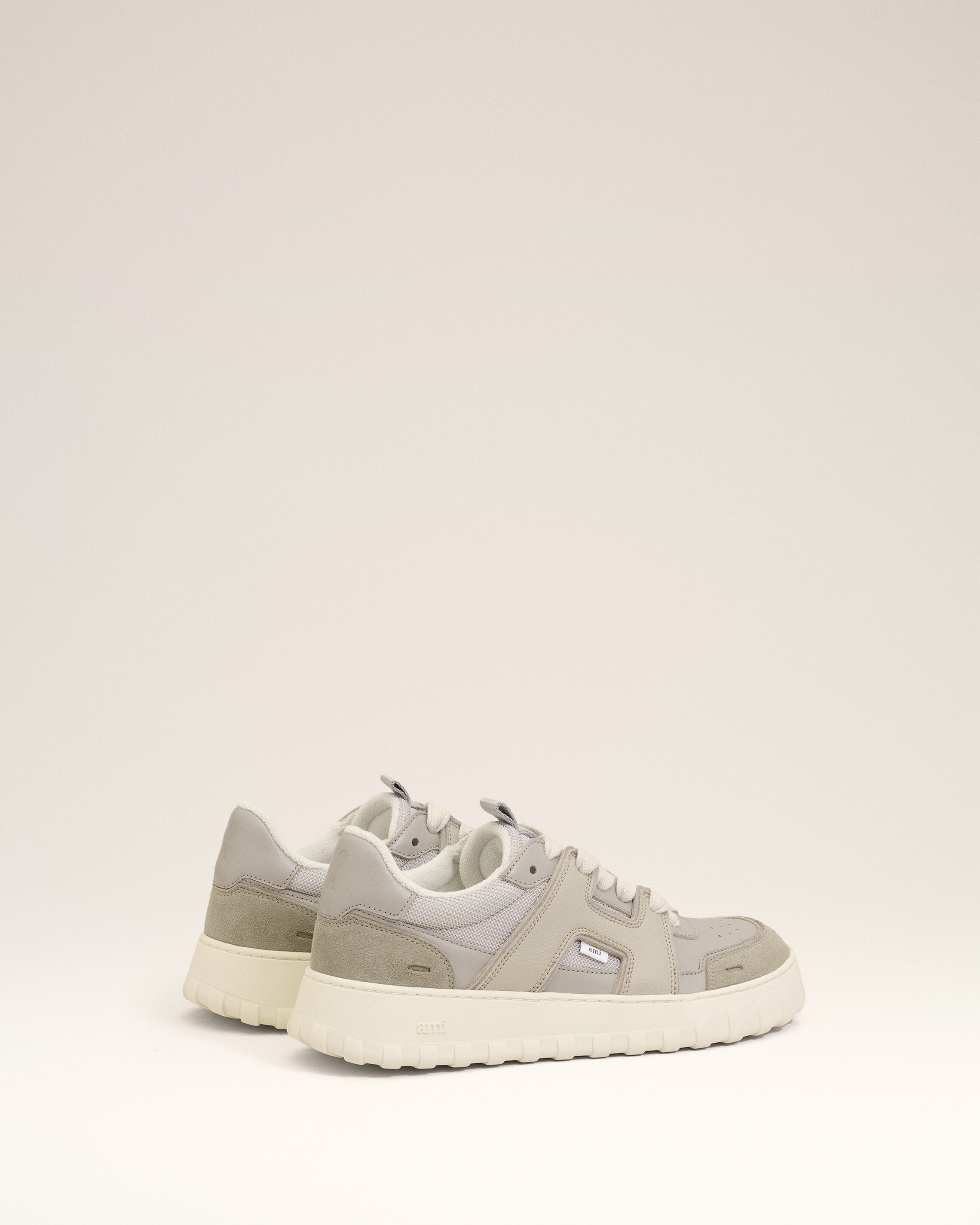 Grey Cowhide Leather A Walk Sneakers