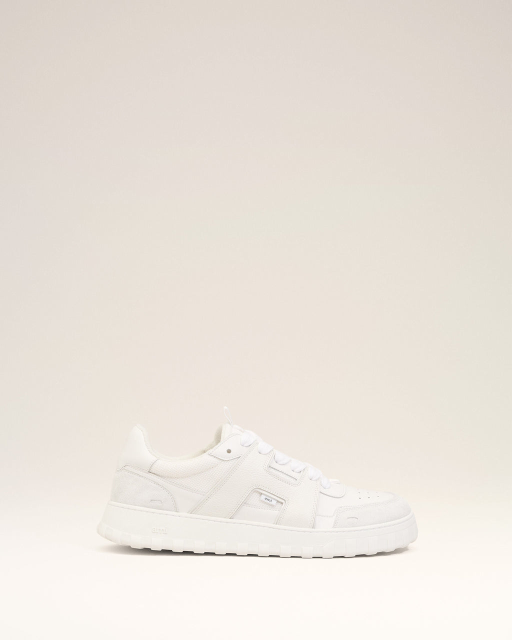 White Cowhide Leather A Walk Sneakers