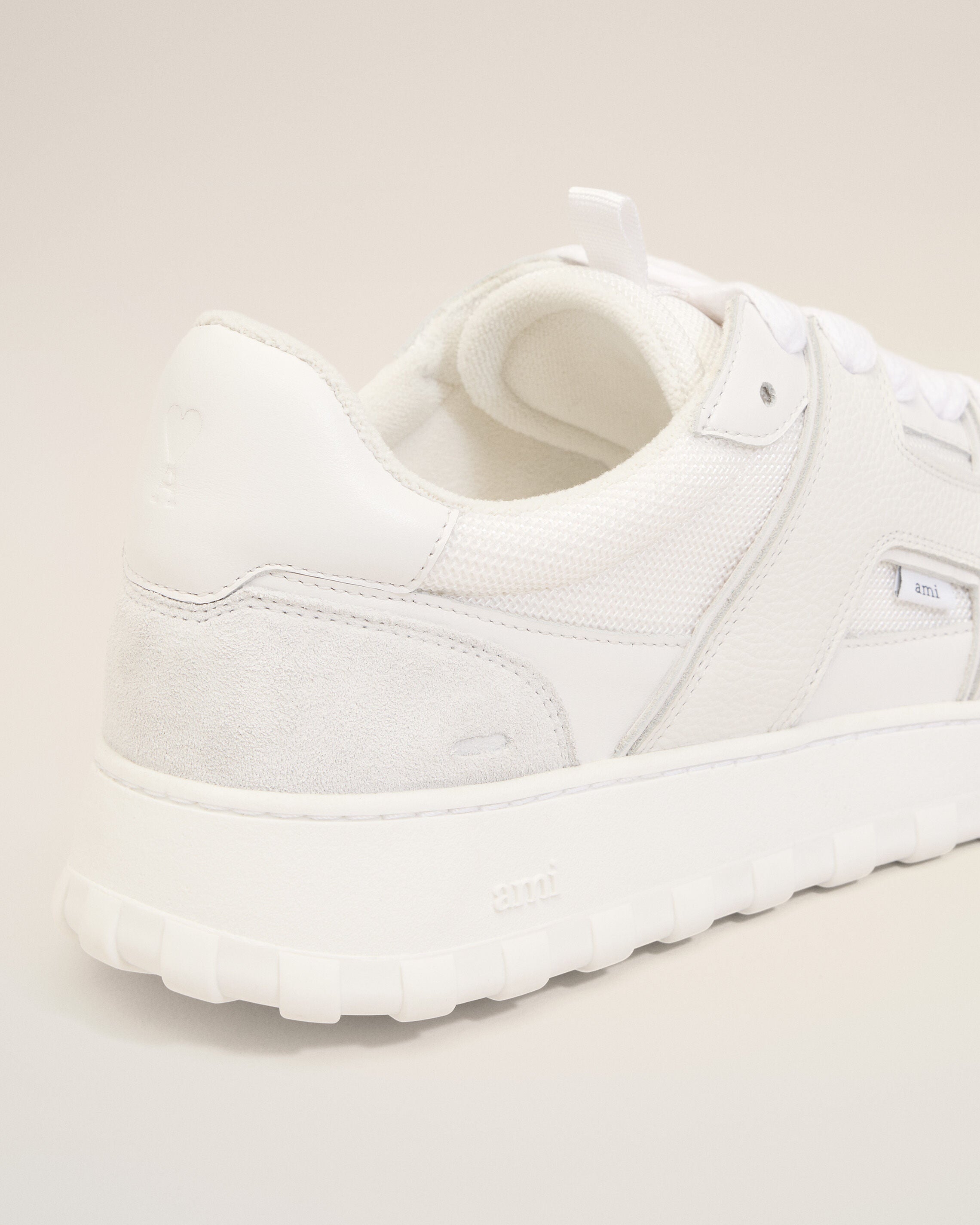 White Cowhide Leather A Walk Sneakers