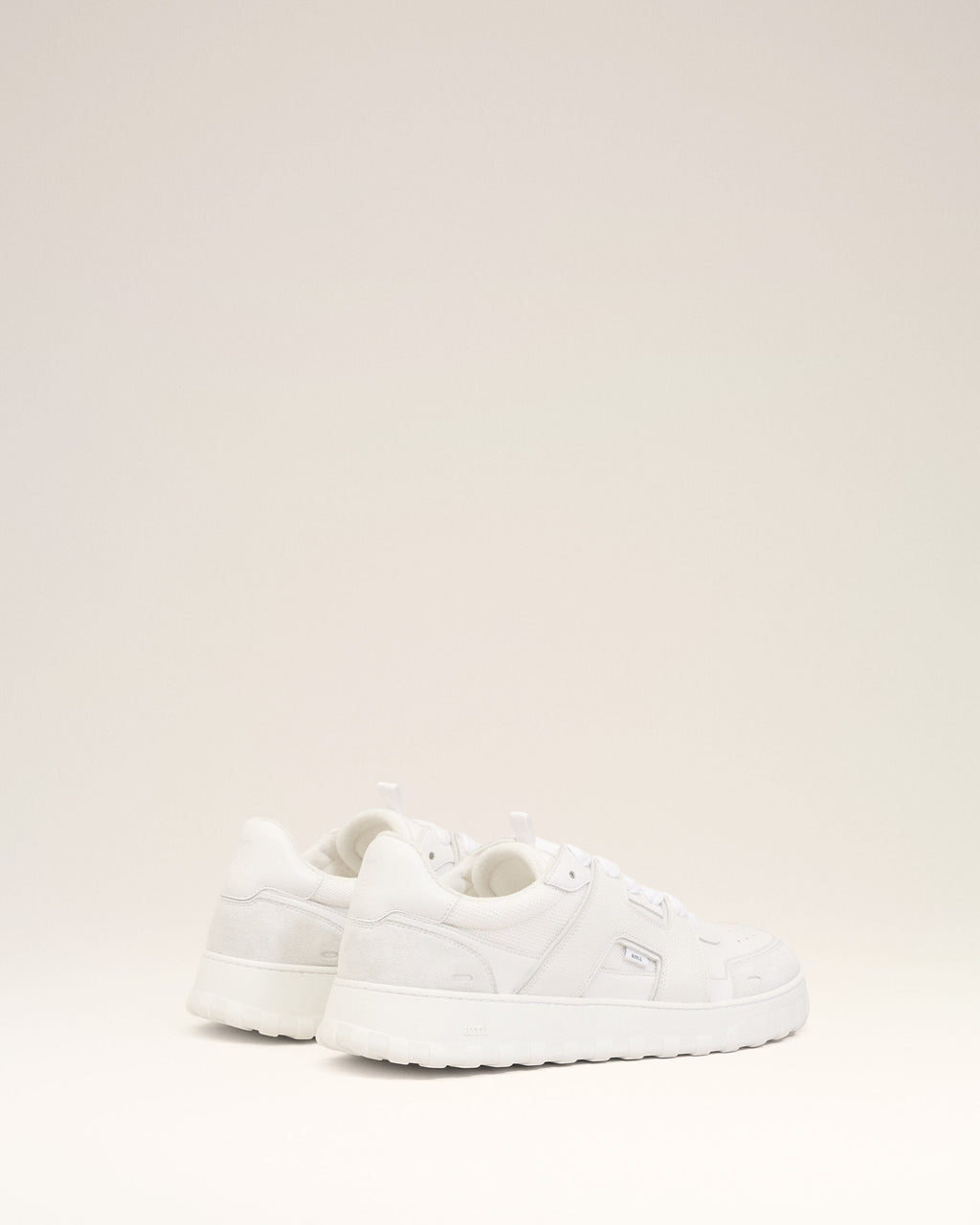 White Cowhide Leather A Walk Sneakers