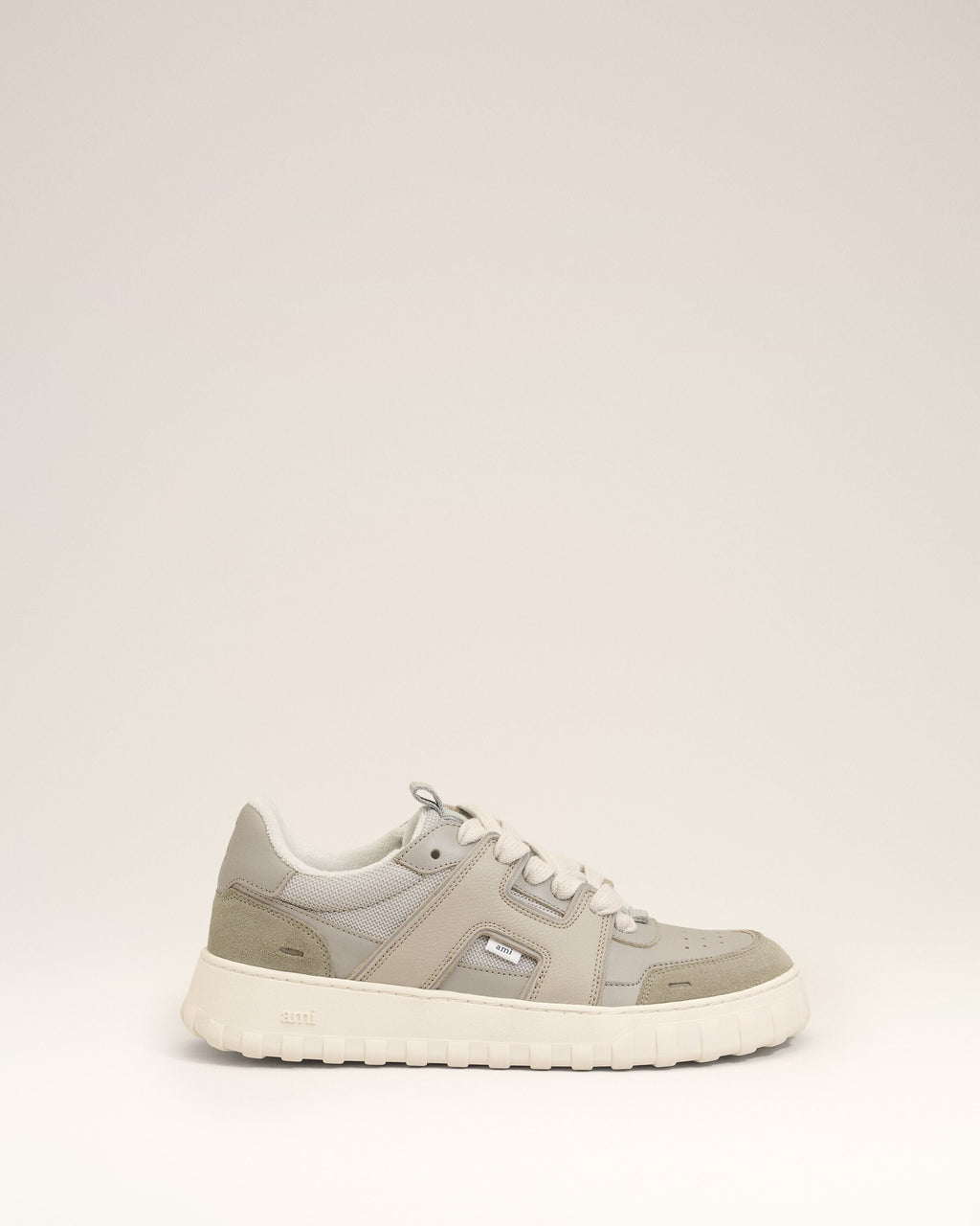 Grey Cowhide Leather A Walk Sneakers